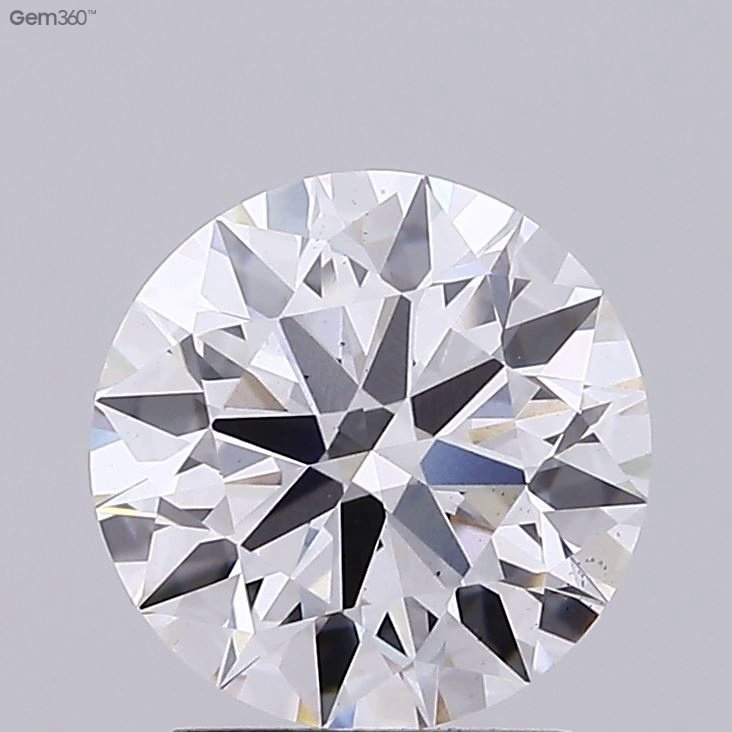 2.32ct D VS2 Rare Carat Ideal Cut Round Lab Grown Diamond