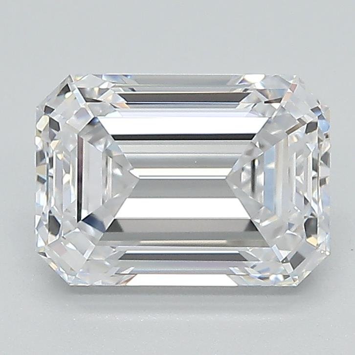 2.18ct D VS1 Rare Carat Ideal Cut Emerald Lab Grown Diamond
