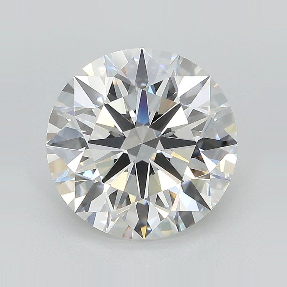 4.21ct E VVS2 Rare Carat Ideal Cut Round Lab Grown Diamond
