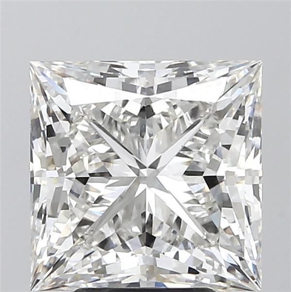 5.03ct H VS2 Rare Carat Ideal Cut Princess Lab Grown Diamond