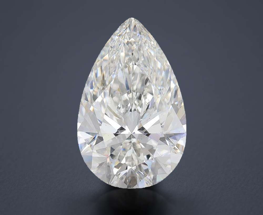 5.48 Carat Pear Lab Diamond