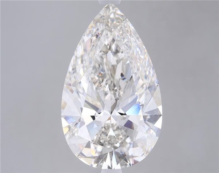 5.19ct H VS2 Rare Carat Ideal Cut Pear Lab Grown Diamond