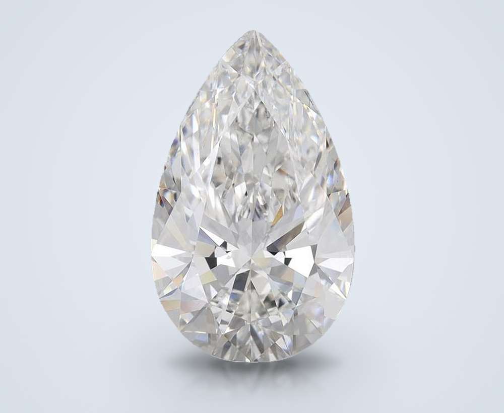6.48 Carat Pear Lab Diamond