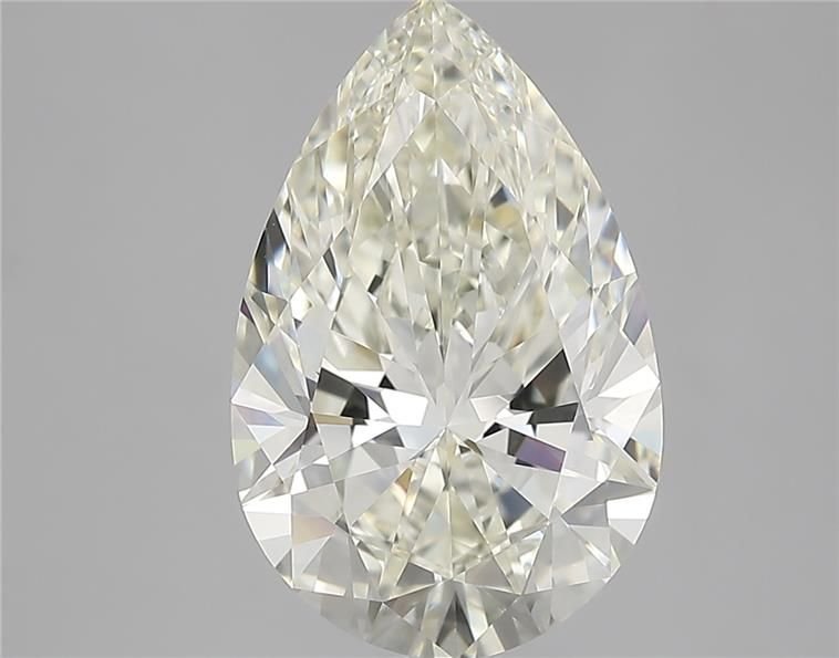 3.84ct K IF Rare Carat Ideal Cut Pear Diamond