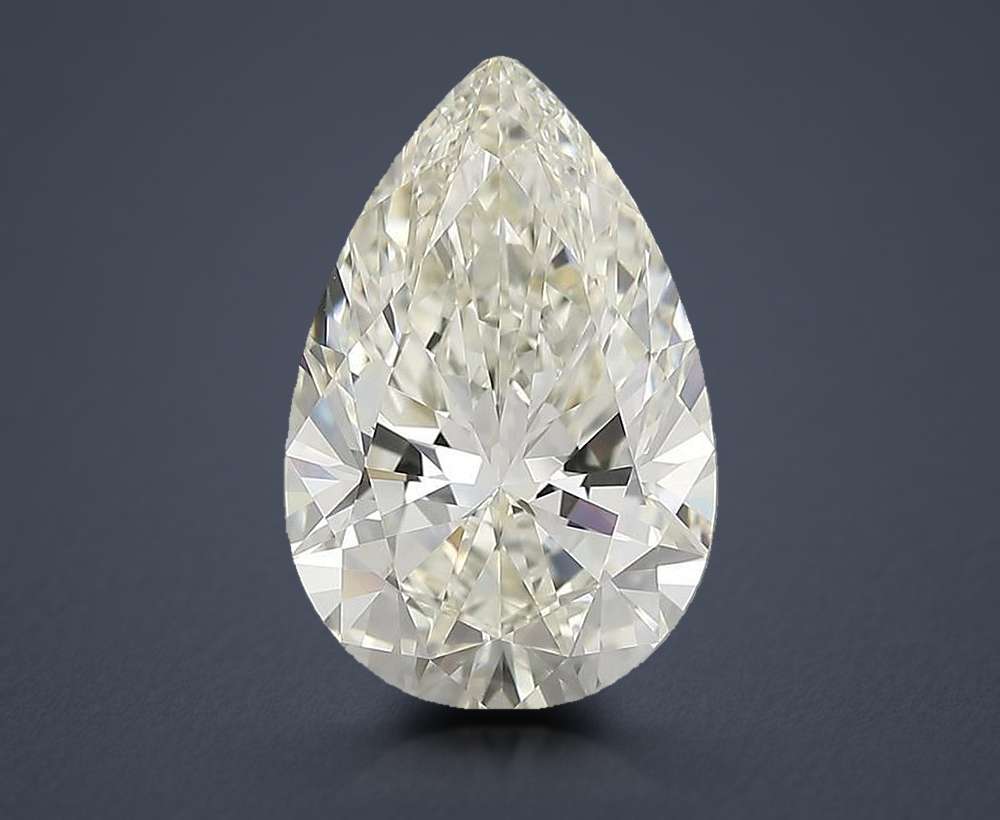 3.84 Carat Pear Natural Diamond