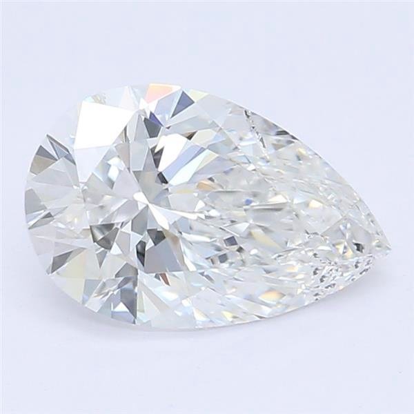 0.70ct E SI1 Rare Carat Ideal Cut Pear Lab Grown Diamond