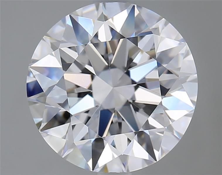 2.77ct D FL Rare Carat Ideal Cut Round Diamond
