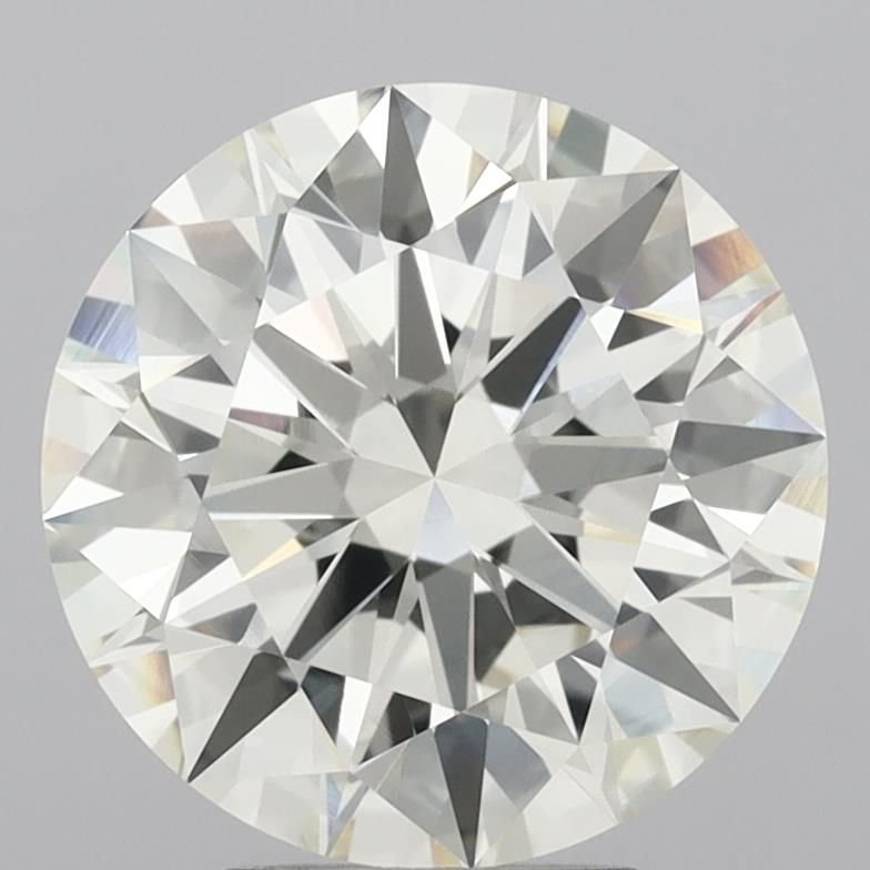 5.18ct K VVS2 Rare Carat Ideal Cut Round Diamond