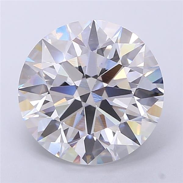 5.74ct D VVS2 Rare Carat Ideal Cut Round Lab Grown Diamond