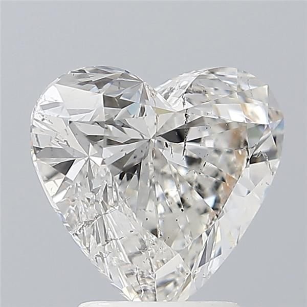 3.01ct G SI2 Rare Carat Ideal Cut Heart Diamond