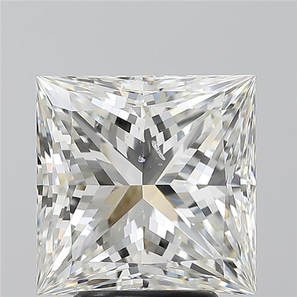4.05ct I SI2 Rare Carat Ideal Cut Princess Diamond