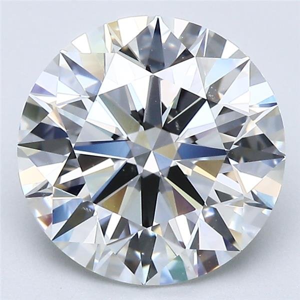 3.40ct H VS2 Rare Carat Ideal Cut Round Diamond