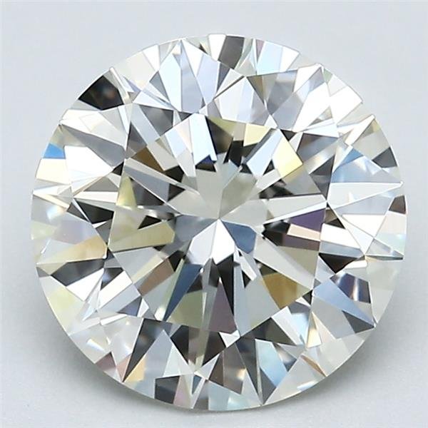 2.60ct K VVS2 Rare Carat Ideal Cut Round Diamond