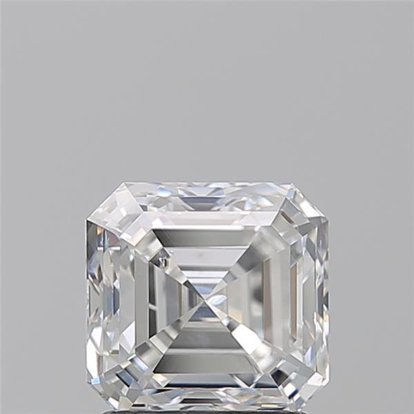 1.70ct F SI2 Very Good Cut Asscher Diamond