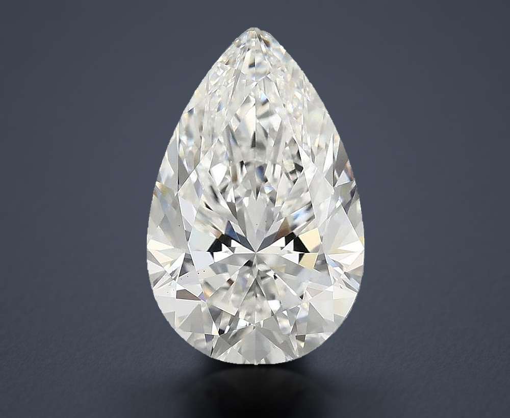 4.00 Carat Pear Lab Diamond