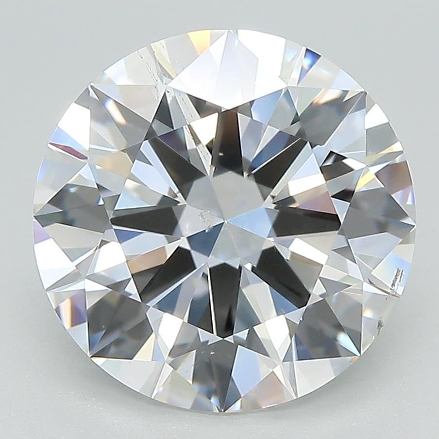 4.40ct F SI1 Rare Carat Ideal Cut Round Diamond