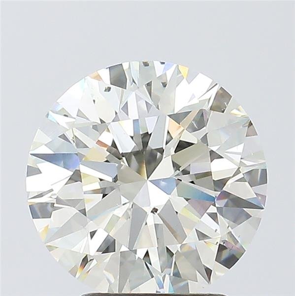 2.71ct K SI1 Rare Carat Ideal Cut Round Diamond