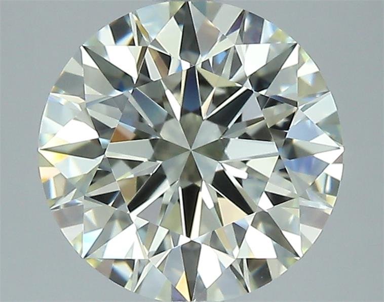 2.51ct K IF Rare Carat Ideal Cut Round Diamond