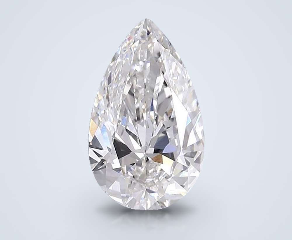 4.06 Carat Pear Lab Diamond