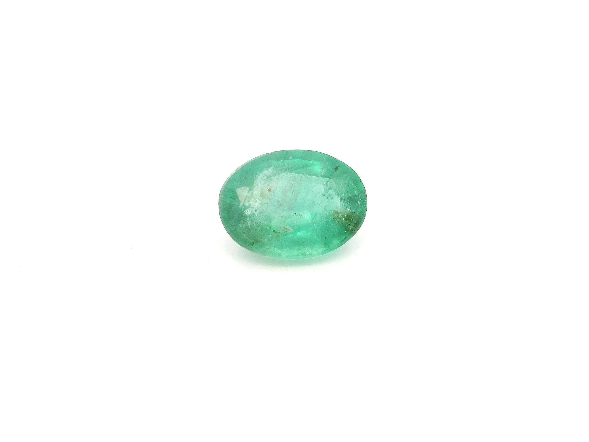 1.28 Carat Green Oval Emerald