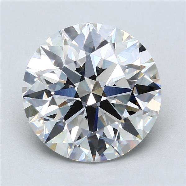 5.49ct F VS2 Rare Carat Ideal Cut Round Lab Grown Diamond