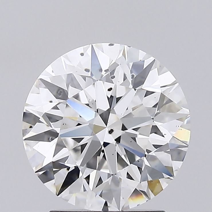 2.18ct E SI2 Excellent Cut Round Lab Grown Diamond