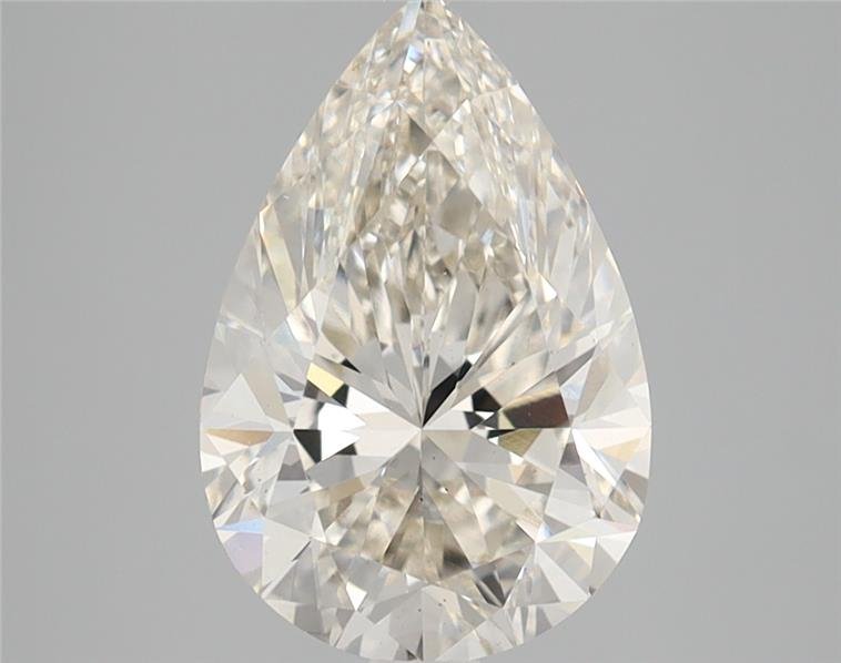 2.54ct H VS2 Rare Carat Ideal Cut Pear Lab Grown Diamond