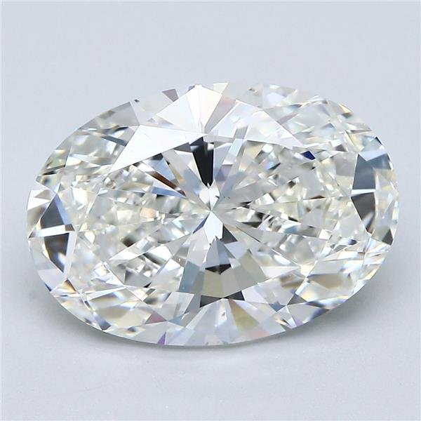 4.02ct H VS1 Rare Carat Ideal Cut Oval Diamond