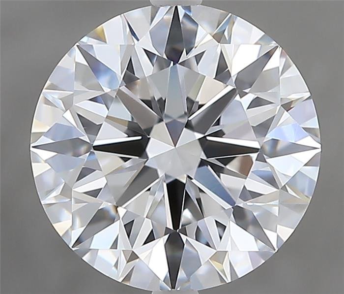 3.37ct E VVS2 Rare Carat Ideal Cut Round Diamond