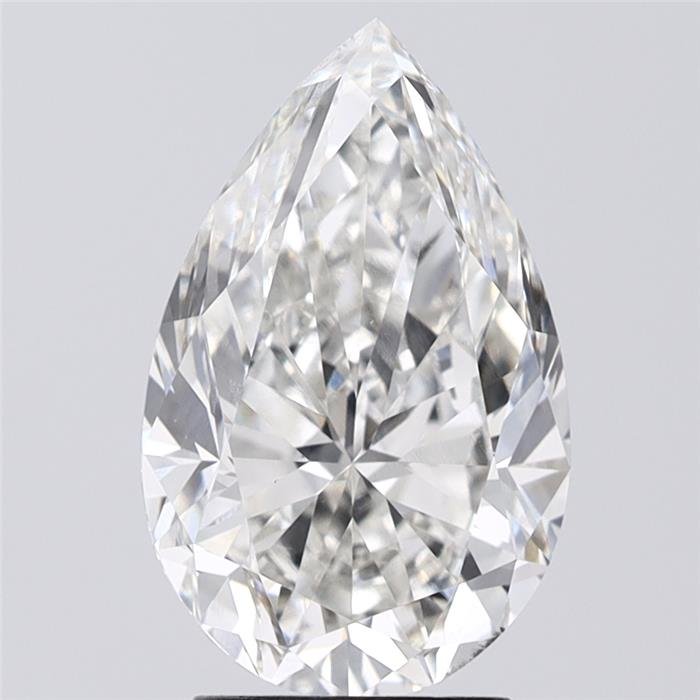 3.21ct H VS1 Rare Carat Ideal Cut Pear Lab Grown Diamond