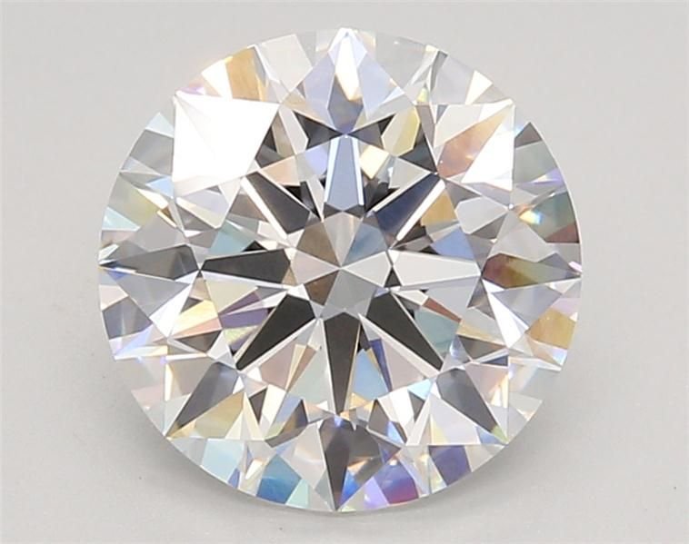 3.07ct D VVS2 Rare Carat Ideal Cut Round Lab Grown Diamond