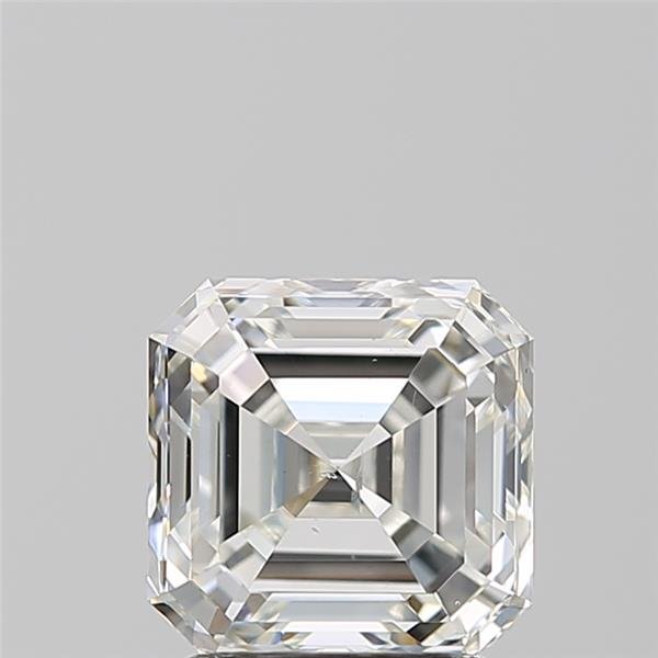 2.01ct H SI1 Rare Carat Ideal Cut Asscher Diamond