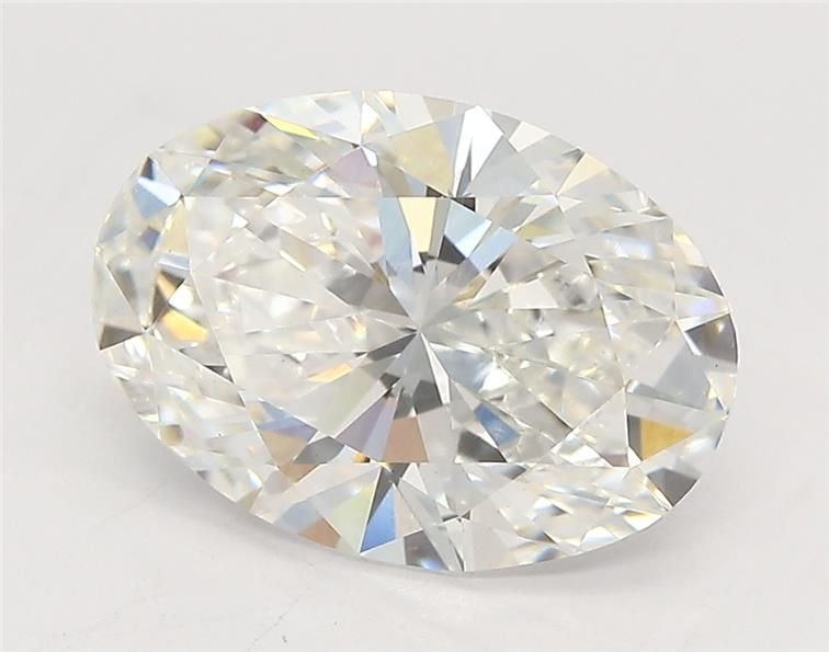 3.08ct F VVS2 Rare Carat Ideal Cut Oval Lab Grown Diamond