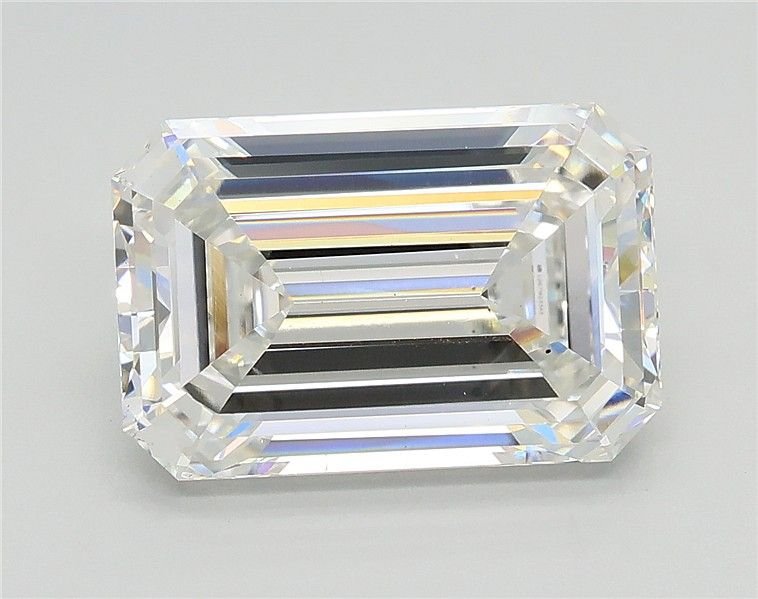 4.02ct F VS2 Rare Carat Ideal Cut Emerald Lab Grown Diamond