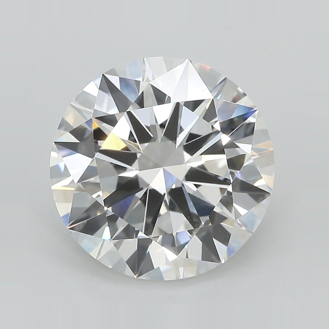 6.13ct E VVS2 Excellent Cut Round Lab Grown Diamond