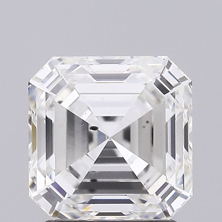 2.17ct F SI1 Excellent Cut Asscher Lab Grown Diamond