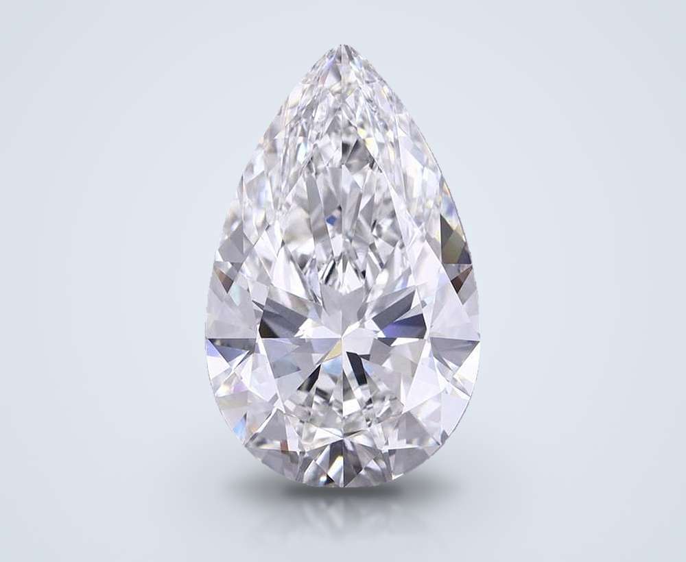 6.55 Carat Pear Lab Diamond