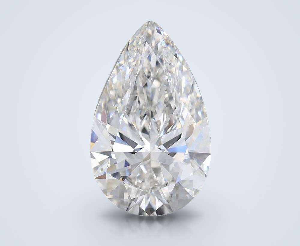 5.48 Carat Pear Lab Diamond