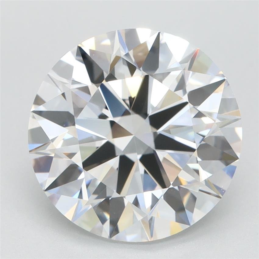 3.10ct D FL Rare Carat Ideal Cut Round Lab Grown Diamond