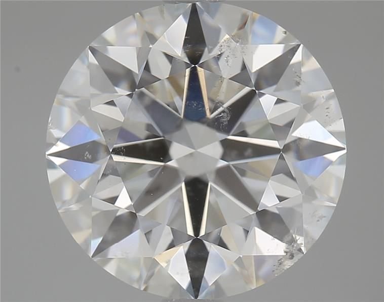 4.04ct F SI2 Rare Carat Ideal Cut Round Diamond