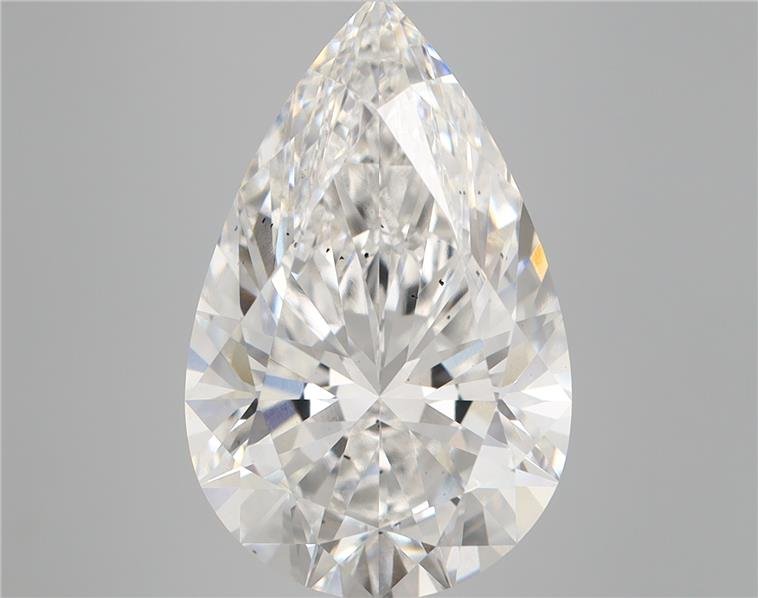 7.65ct F SI1 Rare Carat Ideal Cut Pear Lab Grown Diamond