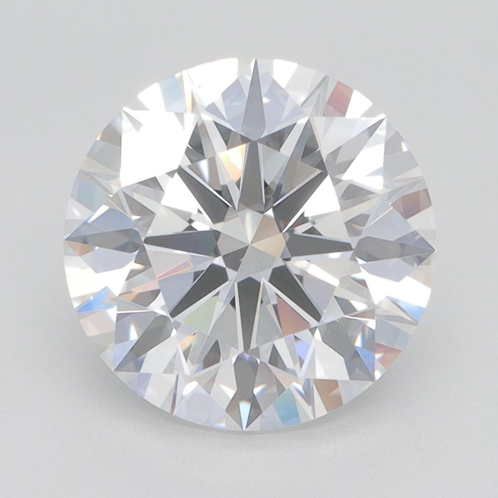 3.68ct D VVS2 Rare Carat Ideal Cut Round Lab Grown Diamond