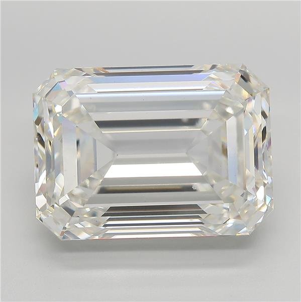 16.19ct H VVS2 Rare Carat Ideal Cut Emerald Lab Grown Diamond