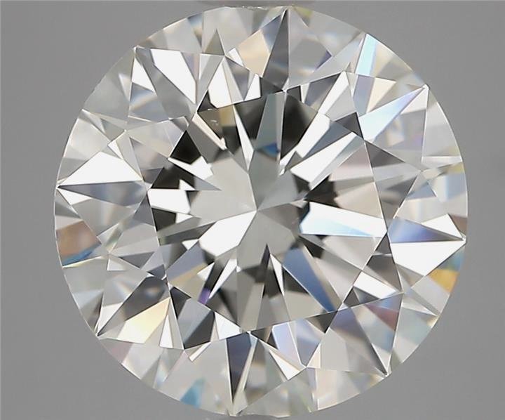 4.02ct H VS2 Rare Carat Ideal Cut Round Diamond