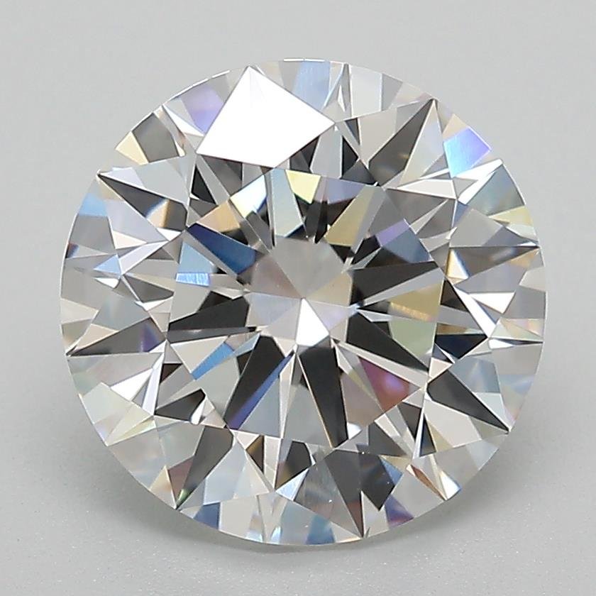 3.43ct D VVS2 Rare Carat Ideal Cut Round Lab Grown Diamond