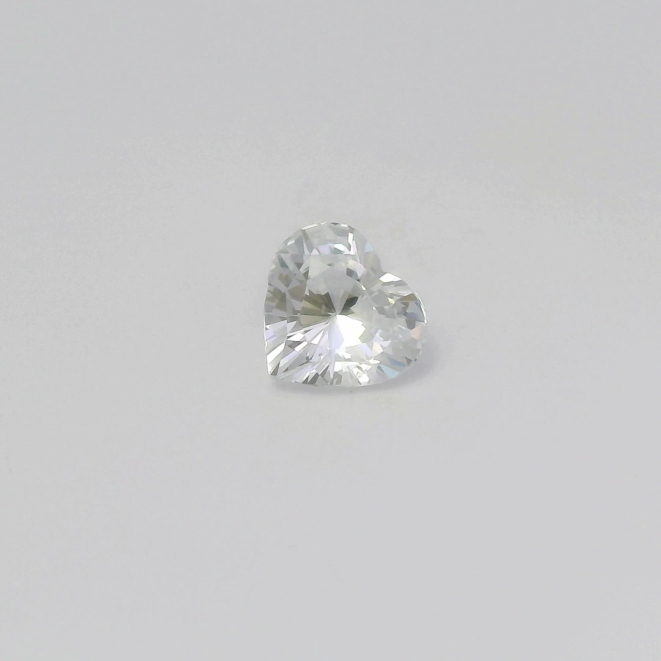 2.53 Carat White Heart Sapphire