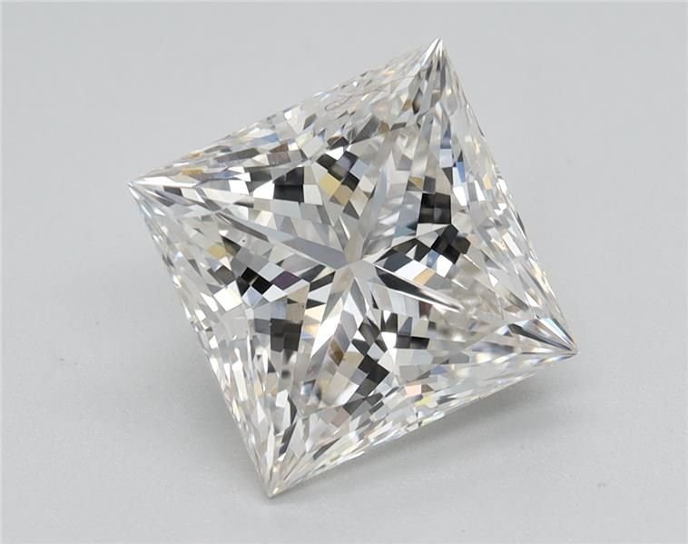 2.13ct H VS2 Rare Carat Ideal Cut Princess Lab Grown Diamond