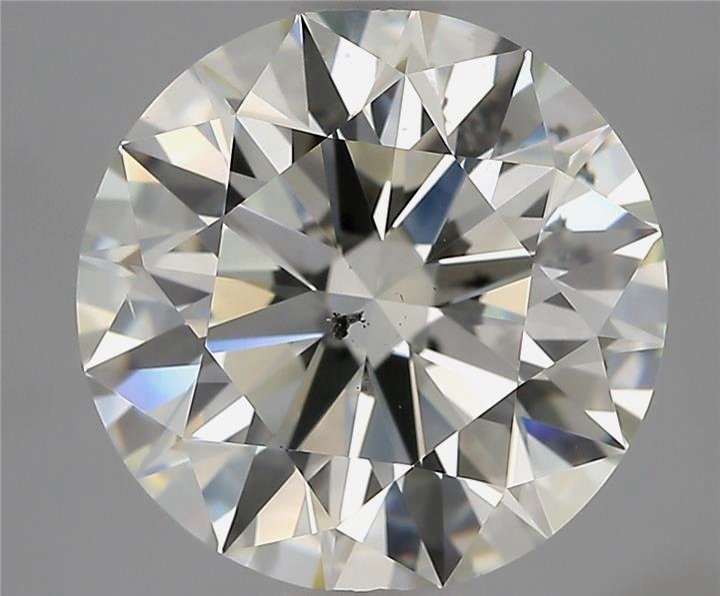 3.01ct K SI2 Rare Carat Ideal Cut Round Diamond