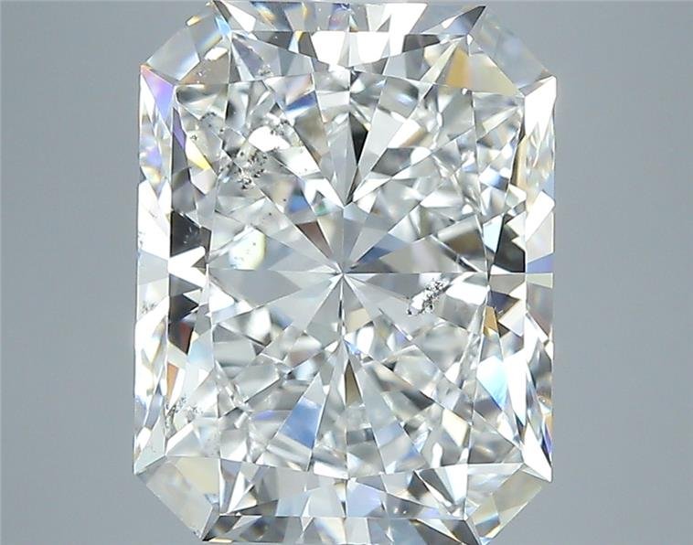 5.02ct G SI2 Rare Carat Ideal Cut Radiant Diamond