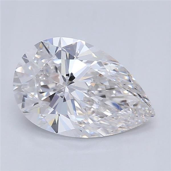 0.71ct F SI1 Rare Carat Ideal Cut Pear Lab Grown Diamond